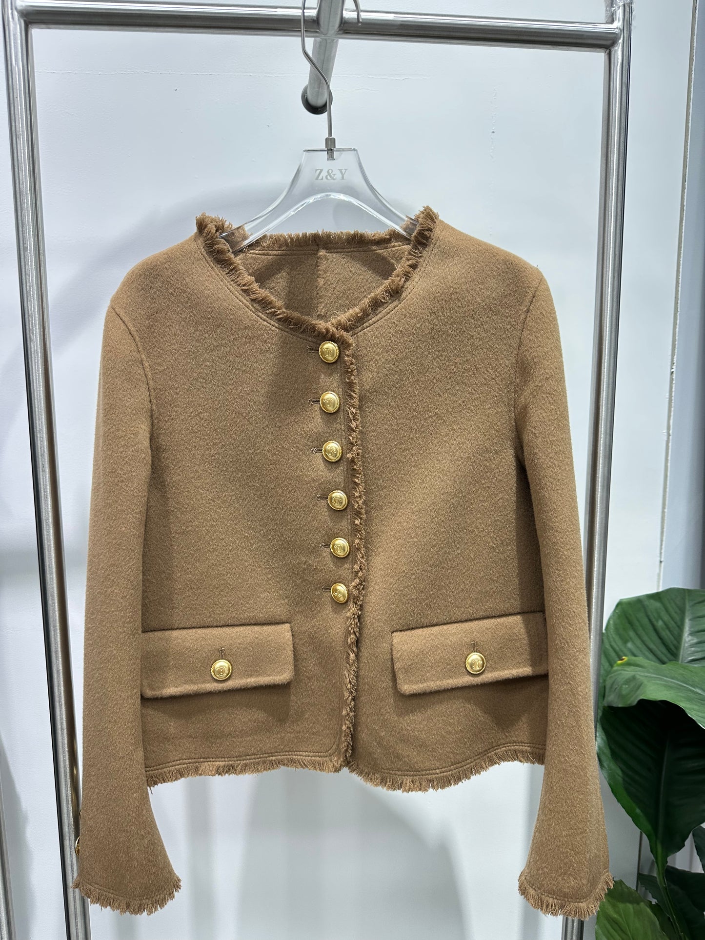 Woolen Jacket with Celine Buckle