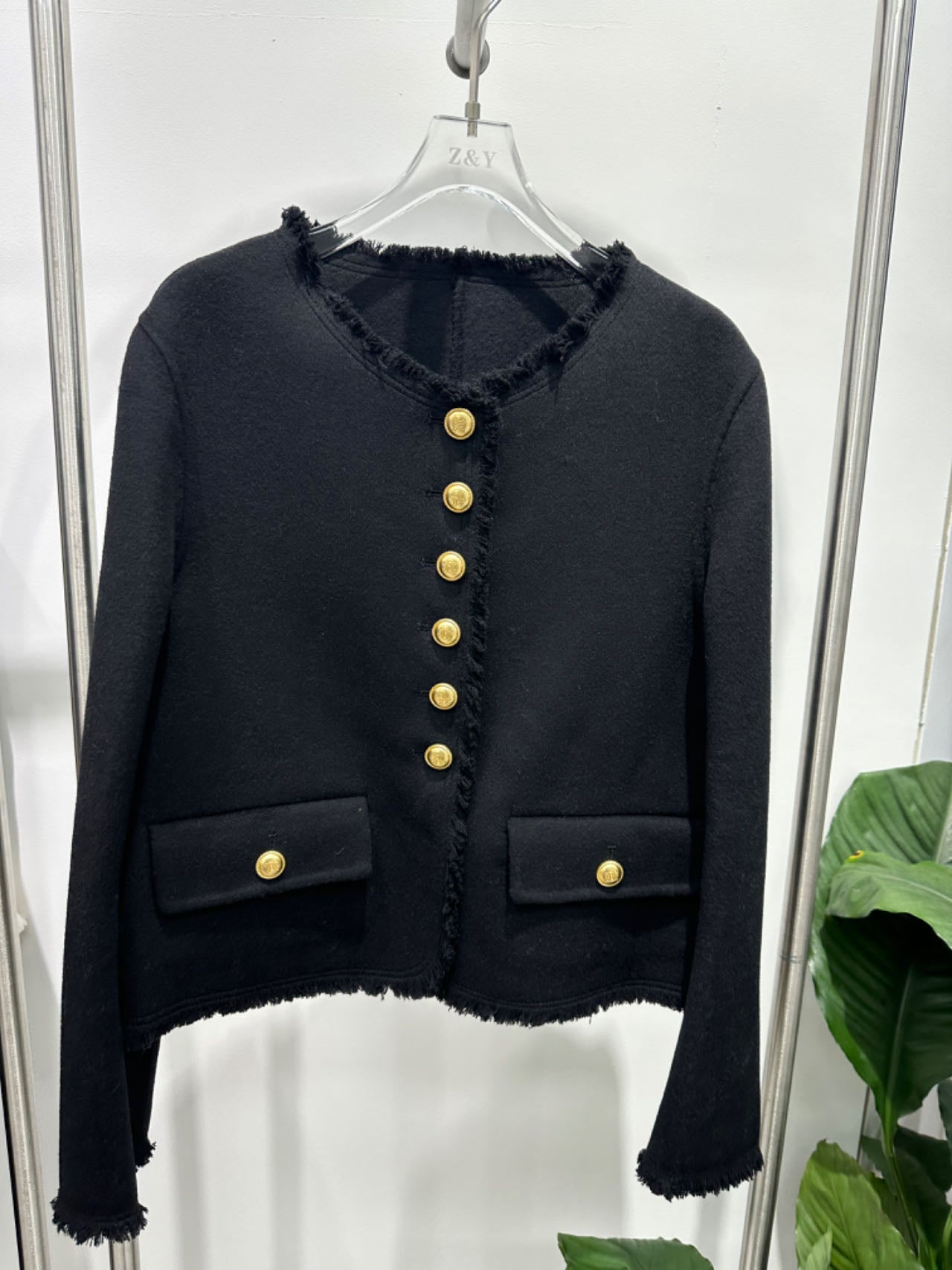 Woolen Jacket with Celine Buckle