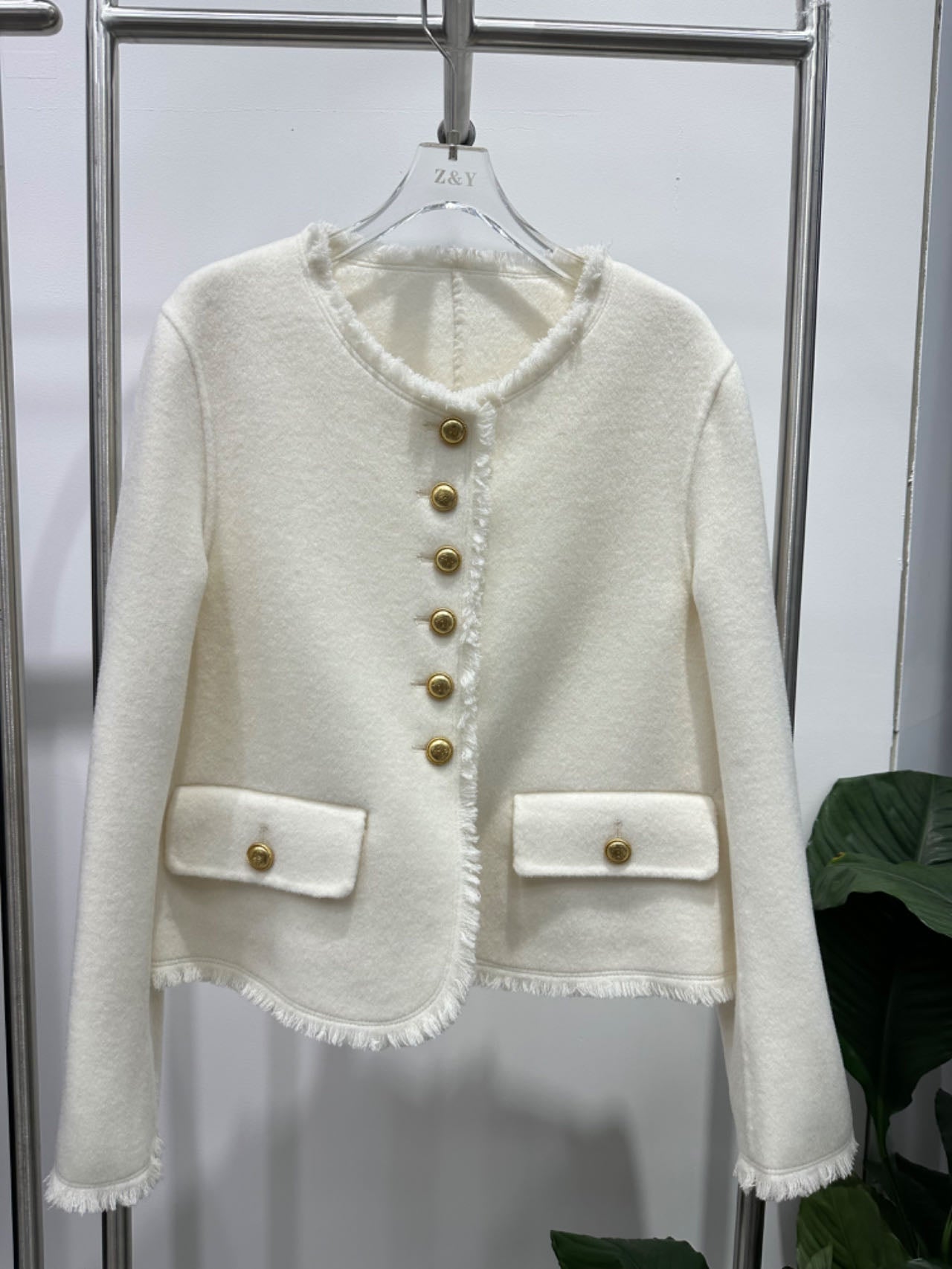 Woolen Jacket with Celine Buckle