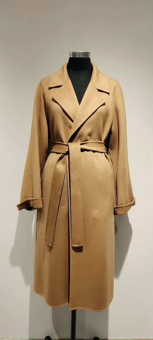 Classic Camel Wool Coat