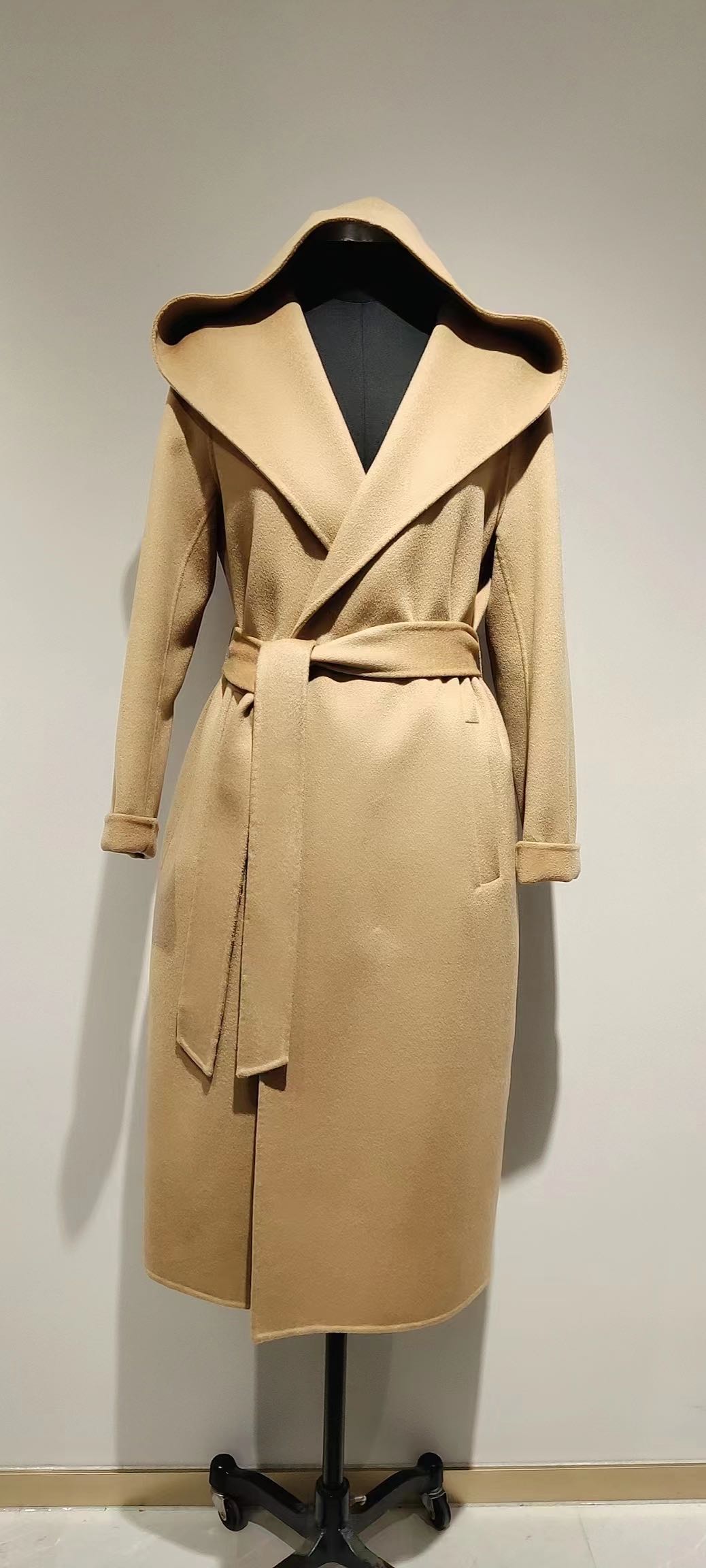 Sophisticated Beige Wool Coat