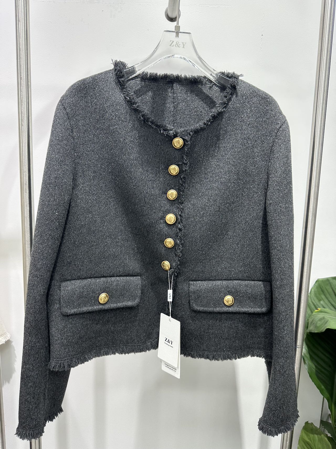 Woolen Jacket  with Celine Buckle